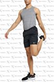 Nike Dri-Fit Challenger 7BF Runnig Siyah Standart Kesim Erkek Koşu Şort