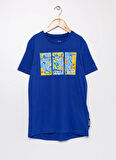 Under Armour 1358033-400 Curry Selfie 2.0 Tee Mavi Erkek T-Shirt