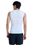 Beyaz Erkek Yuvarlak Yaka Compression Fit Atlet 1361522-100 UA HG Armour Comp SL