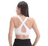 A1361034-100-100 Under Armour Ua Crossback Mid Bra Kadın Büstiyer Beyaz