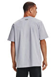 Under Armour Bisiklet Yaka Düz Gri Erkek T-Shirt 1361673 UA ABC CAMO BOXED LOGO SS