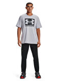 Under Armour Bisiklet Yaka Düz Gri Erkek T-Shirt 1361673 UA ABC CAMO BOXED LOGO SS