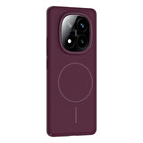 Gpack Xiaomi Redmi Note 14 Pro 4G uyumlu Kılıf M-Safe Şarj Özellikli Ruby Kapak