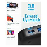 Anker PowerPort Atom III Slim 4 Çıkışlı 65W Power Delivery Gan Hızlı Şarj Cihazı - A2045