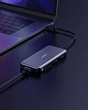 Anker PowerExpand 555 USB C HUB 8 in 1 100 W PowerDelivery HDMI SD Kart 10 GBPS Ethernet OUTLET