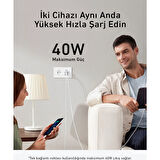 Anker 521 (Nano Pro) 40W Usb-C Şarj Cihazı - Beyaz - A2038 (Anker Türkiye Garantili)