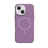 Gpack Apple iPhone 14 uyumlu Kılıf Deri Desen M-Safe Özellikli Lichee Silikon