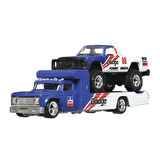 Hot Wheels 1/64 Ölçek Premium Araçlar Team Transport HKF38 '80 Dodge Macho Power Wagon / Retro Rig