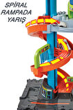 Hot Wheels Mega Araba Yıkama Kulesi: Döner Spiral ve İki Su Tankıyla Gerçekçi Yıkama Deneyimi!