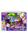 HHJ05 Polly Pocket Flamingo Araba Su Eğlencesi Seti
