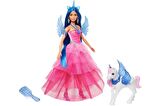 Barbie Mavi Saçlı Prenses Bebek HRR16 Lisanslı Ürün