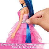 Barbie Mavi Saçlı Prenses Bebek HRR16 Lisanslı Ürün