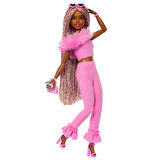 HYV28 Barbie Deluxe Style Doll - Kahverengi Örgü Saçlı