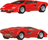 1:64 Hot Wheels Premium Car Culture 2'li Paket LAMBORGHINI COUNTACH LP5000 QV  & LANCIA STRATOS ZERO HBL96 - JBL02