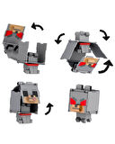 Minecraft Flippin Figs 2si1 Arada Evcil ve Saldırgan Kurt Figürü JCN22