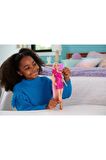 Barbie Upuzun Muhteşem Saçlı Bebekler Pembe Saçlı HKT95  JDC85