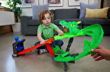 Hot Wheels Monster Trucks Sharks vs Dinos Dragon Demolition Track Set JFR06
