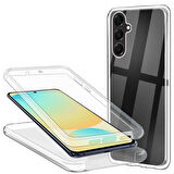 Gpack Samsung Galaxy S23 FE uyumlu Kılıf Ön Arka Şeffaf Silikon Koruma