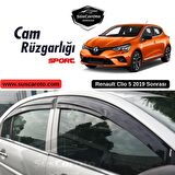 Renault Clio 5 2019 Sonrası Uyumlu Mugen Cam Rüzgarlığı Seti Piano Black 4'lü İthal