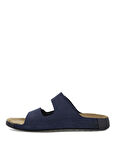 Ecco Nubuk Mavi Erkek Sandalet Cozmo Night Sky