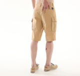 B0A5TZQEH31-R Timberland Brooklıne Poplin Cargo Short Erkek Şort Ve Kapri Kahve