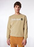 Timberland Bej Erkek Bisiklet Yaka Baskılı Sweatshirt TB0A5UJYDH41_Crew Neck