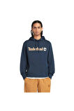 Kennebec River Linear Logo Erkek Sweatshirt Lacivert