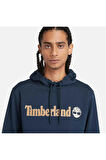 Kennebec River Linear Logo Erkek Sweatshirt Lacivert