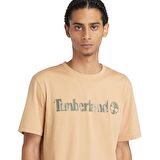 Timberland Camo Linear Logo Short Sleeve Tee Erkek T-Shirt TB0A5UNFEH31