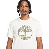 Timberland Camo Tree Logo Short Sleeve Tee Erkek T-Shirt