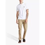 Timberland Small Linear Logo Print Polo Beyaz Erkek T-Shirt