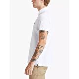 Timberland Small Linear Logo Print Polo Beyaz Erkek T-Shirt