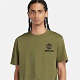 Timberland Short Sleeve Back Logo Graphic Tee Sphagnum Erkek T-Shirt