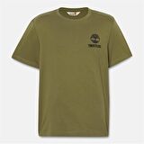 Timberland Short Sleeve Back Logo Graphic Tee Sphagnum Erkek T-Shirt