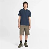 Timberland Tipped Pique Short Sleeve Polo Dark Sapphıre Erkek T-Shirt