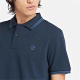 Timberland Tipped Pique Short Sleeve Polo Dark Sapphıre Erkek T-Shirt
