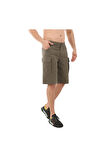 B0A5U1BA581-R Timberland Twill Cargo Short Erkek Şort Ve Kapri Yeşil