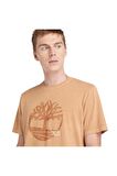 Tb0A5Uek Garmentdyelogographictee Kahverengi Erkek T-Shirt