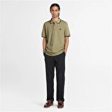 Timberland Tipped Pique Short Sleeve Polo Cassel Earth Erkek T-Shirt