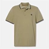 Timberland Tipped Pique Short Sleeve Polo Cassel Earth Erkek T-Shirt