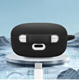 Gpack Xiaomi Redmi Buds 6 Play uyumlu Kılıf Mat Kancalı Silikon SF13