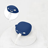 Gpack Xiaomi Redmi Buds 6 Play uyumlu Kılıf Mat Kancalı Silikon SF13