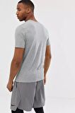 Nike Dri-Fit Traning Standart Kesim Gri Erkek Antreman Tişörtü