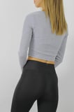 Gitilli Dekolteli Bluz Gri - 98797