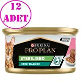 Proplan Kedi Konservesi Ton Balıklı ve Somonlu Kısırlaştırılmış 85 Gr 12 AD