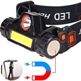 Şarjlı Dayanıklı Balıkçı Kafa Lambası Watton WT-056