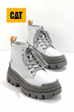 Grey Hakiki Deri Kadın Bot & Bootie CAT0111121703