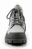 Grey Hakiki Deri Kadın Bot & Bootie CAT0111121703