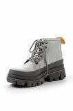 Grey Hakiki Deri Kadın Bot & Bootie CAT0111121703