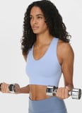 Sweaty Betty Mavi Kadın SB10238A-400 STAMINA SOFT TOUCH VOO Sporcu Sütyeni
